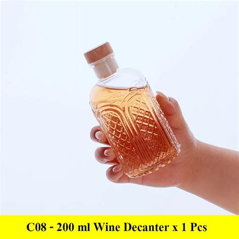 Cute Small Capacity Whiskey Decanters Novelty Lead Free Glass Bottle