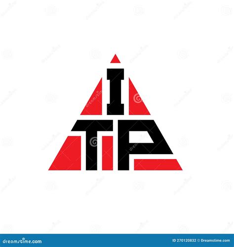 Itp Triangle Letter Logo Design With Triangle Shape Itp Triangle Logo