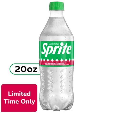 Sprite® Winter Spiced Cranberry Soda Bottle, 20 fl oz - Kroger