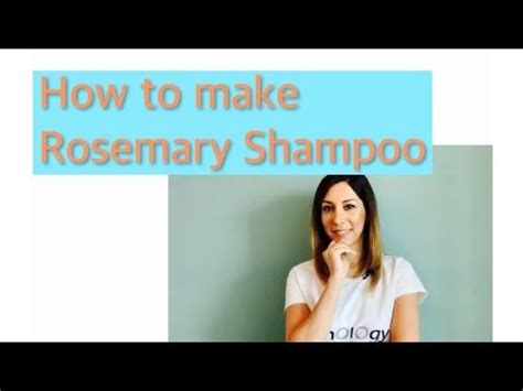 How to make a Rosemary Shampoo; DIY hair growing shampoo - YouTube | Rosemary shampoo, Grow ...