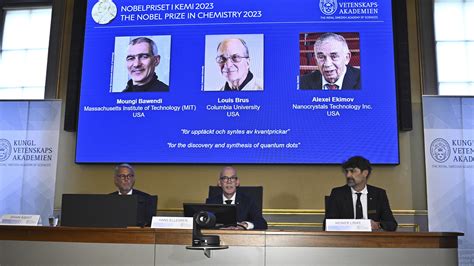 Le Nobel De Chimie Va à Trois Chercheurs Pour Leurs Travaux Sur Les