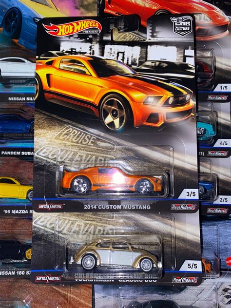 Hot Wheels Cruise Boulevard Mustang Volkswagen Hobbies Toys