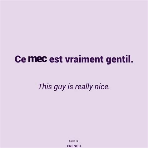 frenchslang   week mec guy mention  favorite guy