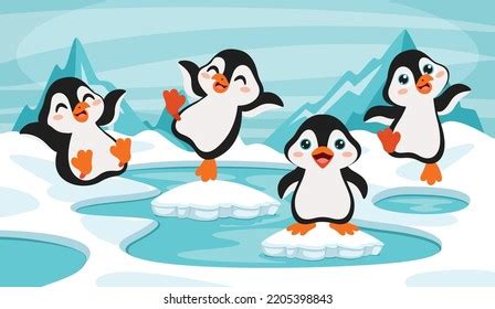 Cartoon Drawing Penguin Character Stock Vector (Royalty Free) 2205398843 | Shutterstock