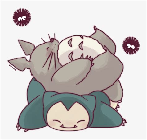 Totoro And Snorlax By Seviyummy On Deviantart Totoro And Snorlax