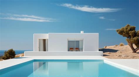 Premium Ai Image Villa Santorini