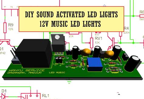 Sound Activated 12V LED Lights Electronic Circuit