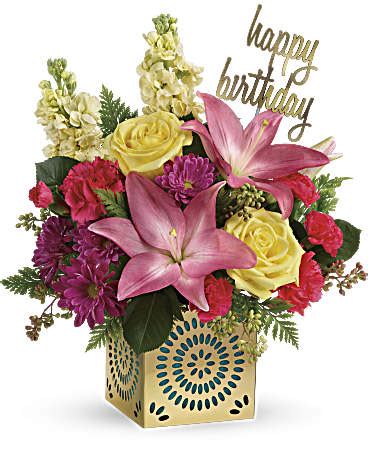 Teleflora's Blooming Birthday Bouquet in North Wilkesboro NC - City Florist