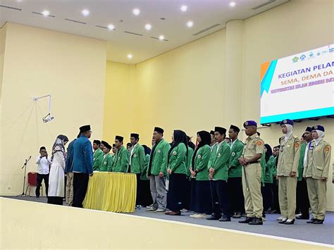 UIN Datokarama Palu Gelar Pelantikan OKM Dan UKM Lpmqalamun