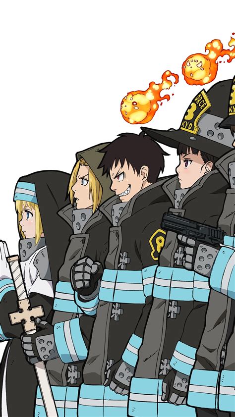 Anime Fire Force Shinra Kusakabe Iris Fire Force Arthur Boyle