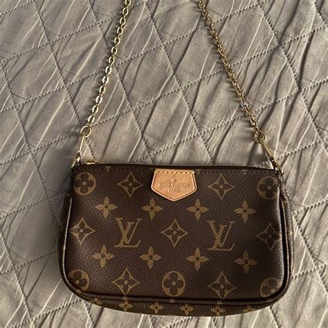 Louis Vuitton Small Pochette With Gold Details Bought With The Multi Pochette Louis Vuitton