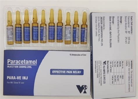 Paracetamol Injection Paracetamol Inj Latest Price Manufacturers