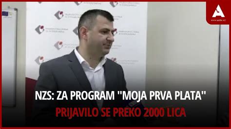 NZS Za Program Moja Prva Plata Prijavilo Se Preko 2000 Lica YouTube