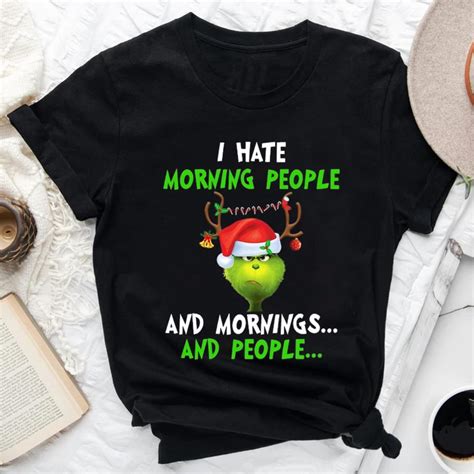 I Hate Morning People Grinch Whoville Shirt Limotees