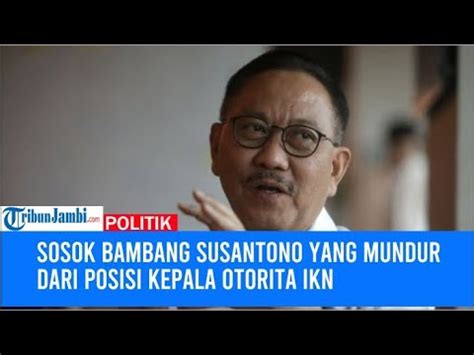 Sosok Bambang Susantono Yang Mundur Dari Posisi Kepala Otorita IKN