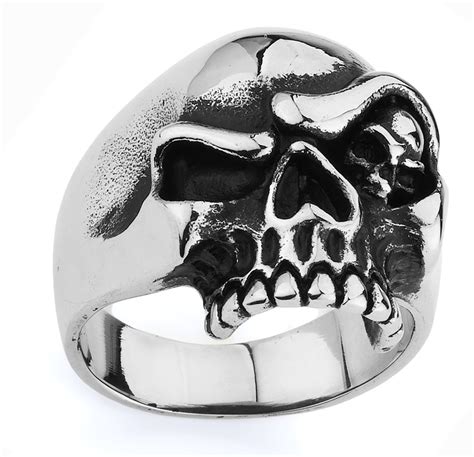 STAINLESS STEEL 316L MEN SKULL RING SIZE 12 SSR119