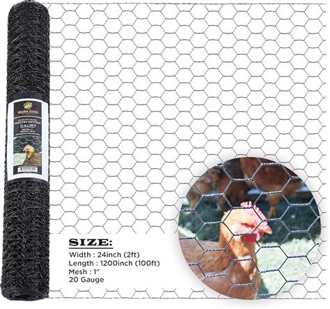 Simba Steel X Ft Pvc Hexagonal Poultry Netting Chicken Wire