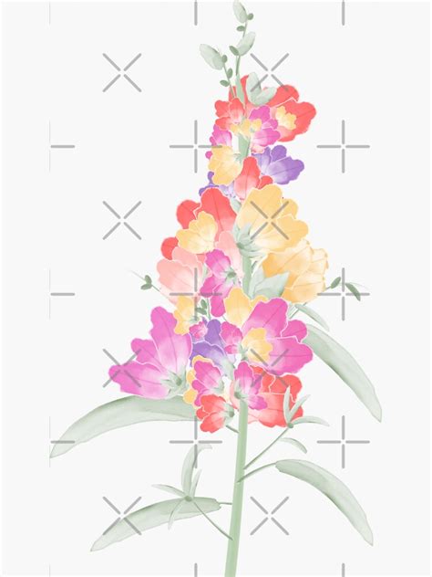 Vintage Snapdragons Sticker For Sale By Youssef SDY Redbubble