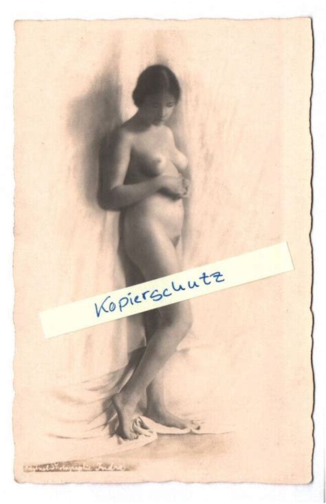 Foto Ak Junge Frau Nackt Signiert Indra Er Naked Akt Nude Vintage