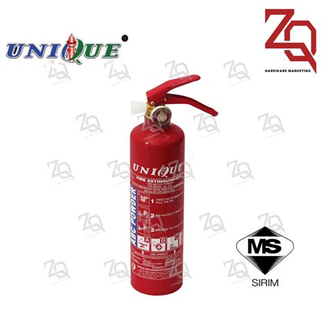 Unique Fire Extinguisher 1 Kg Fire Extinguisher Abc Dry Powder Shopee