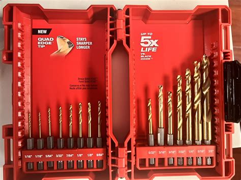 Milwaukee Shockwave Impact Duty Titanium Drill Bit Set 15 Pieces For