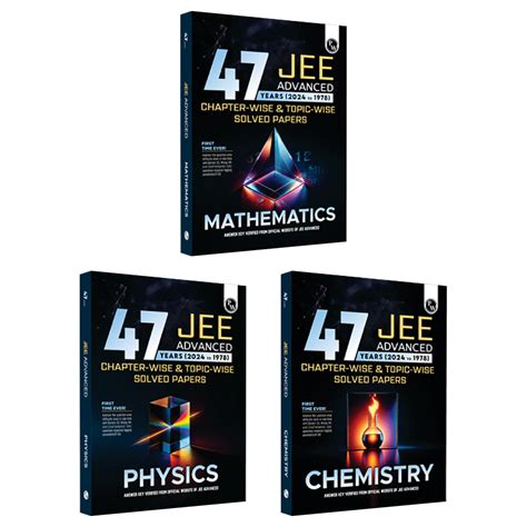 47 Years Physics Chemistry And Mathematics Combo Set Of 3 Books