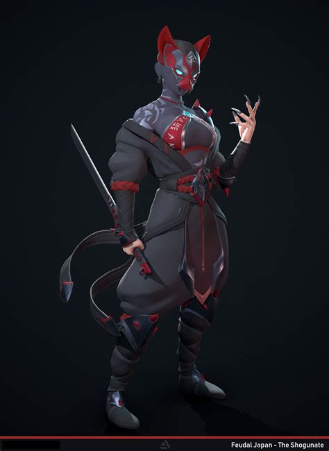 Kunoichi Anim Rig D Model Ma Fbx Free D