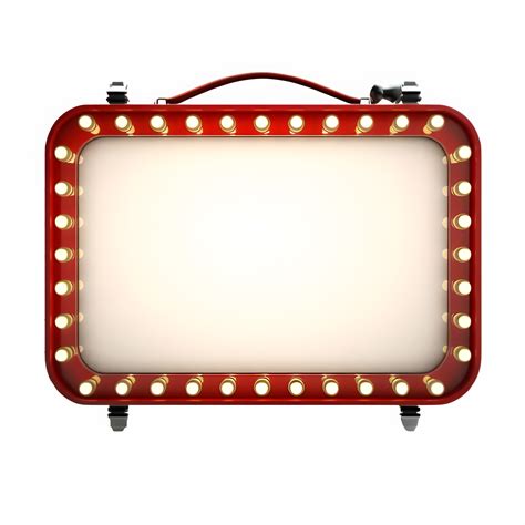 Frame Vintage Marquee Isolated On Transparent Background Circus Sign