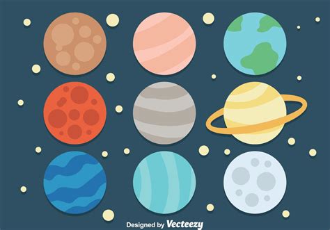 Cartoon Planet Icons 96089 Vector Art At Vecteezy