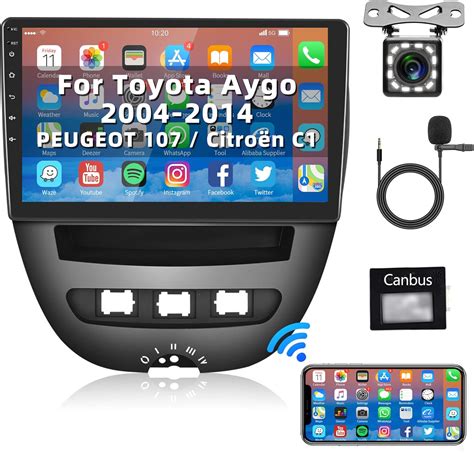 Android Autoradio GPS Nav WiFi Pour Toyota Aygo 2004 2014 PEUGEOT 107