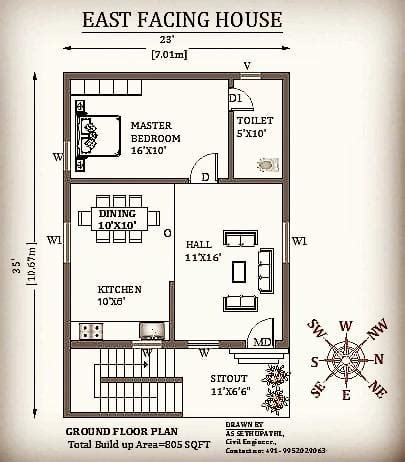 House Plans Daily X Sqft East Facing House Plans As Per Vastu