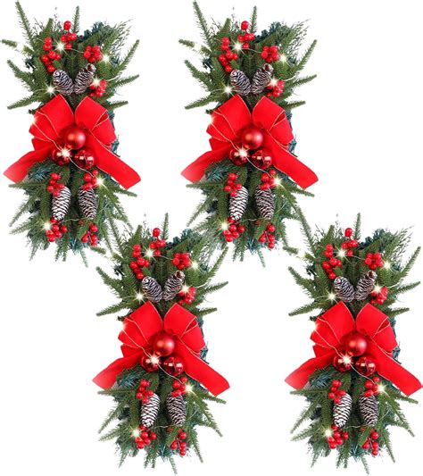 Amazon Christmas Swags For Decorating Doors Artificial Christmas