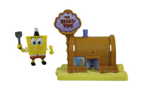 Toy Collector New Zealand Mcdonalds Spongebob Toys In Happy Meals