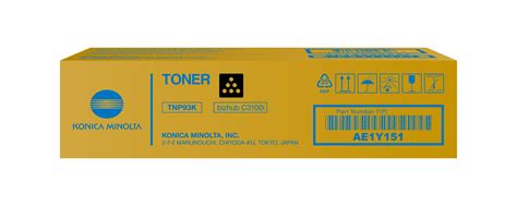 TNP 93K Toner Schwarz Konica Minolta