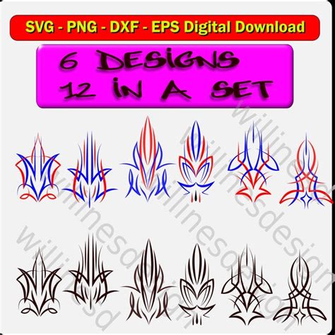 Old School Pinstripe Decals Etsy