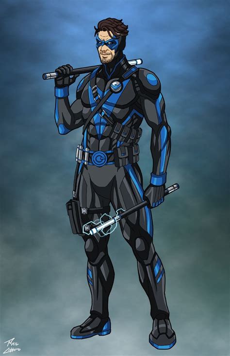 Nightwing Redesign Phil Cho Nightwing Superhero Art Dc Comics Art