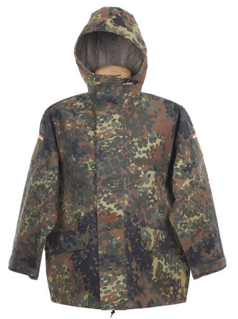 Wet Weather Jacket Military Surplus From The German Army Flecktarn