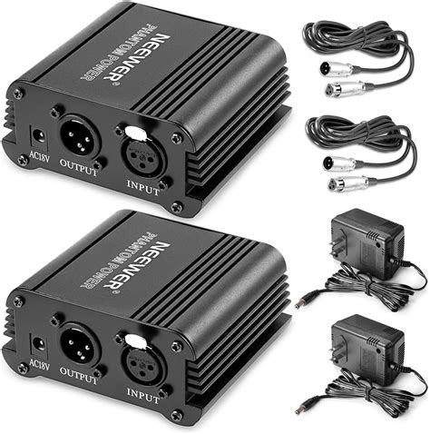 Amazon Neewer Channel V Phantom Power Supply Black With