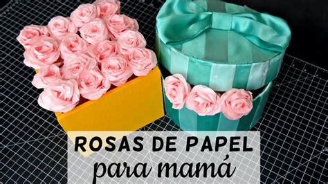 Caja De Flores De Papel 🌹 Regalo Original Para Día De Las Madres Ame