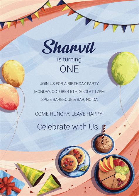 Birthday Invitation Behance