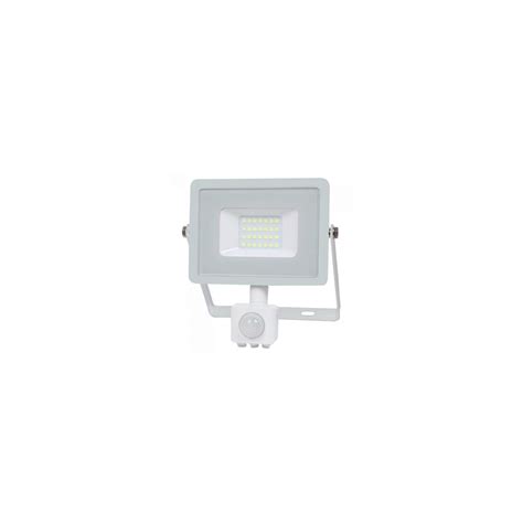 Proiector Led Cu Senzor De Miscare 20W 6400K IP65 1600 Lm Alb