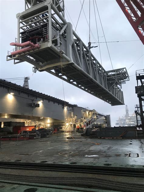 Pioneering Spirit Successfully Installs 95 M Bridge Allseas