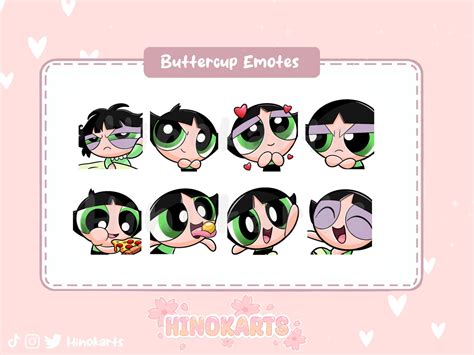 Pack Powerpuff Girls Twitch Emotes Blossom Bubbles Buttercup Twitch