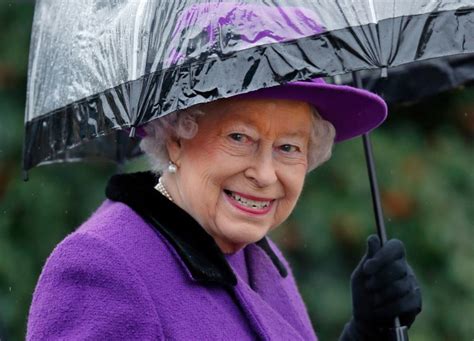 Queen Elizabeth has an umbrella in every color to match her outfits