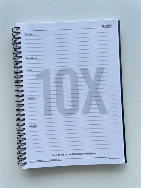 Review Of The 10x Planner By Grant Cardone All About Planners