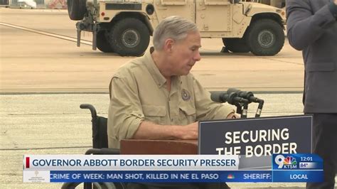 Gov Abbott Announces Texas Tactical Border Force On Monday Youtube