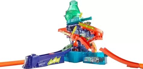 Pista Hot Wheels Laboratorio Científico Color Shifters City