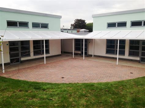 St Josephs Rc Primary School Wall Mounted Canopy Able Canopies Ltd