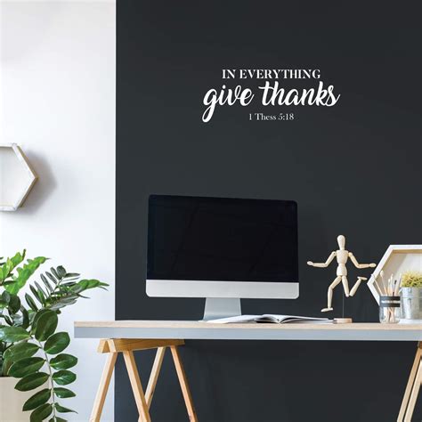 In Everything Give Thanks Wall Decal