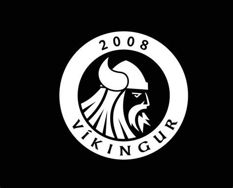 Vikingur Eysturkommuna Club Logo Symbol White Faroe Islands League